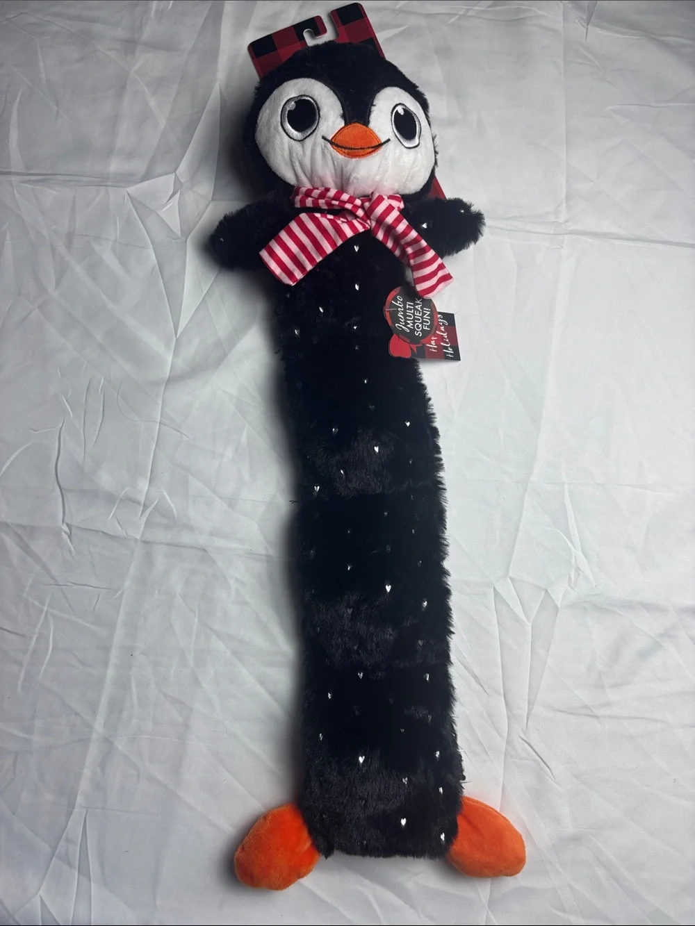 BNWT Dog Toy. Penguin w/Squeakers. 24”